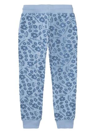 Спортивные штаны двунитка для девочки lupilu 498017 голубой2 фото