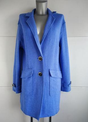 Стильный кардиган, лёгкое пальто tu голубого цвета1 фото