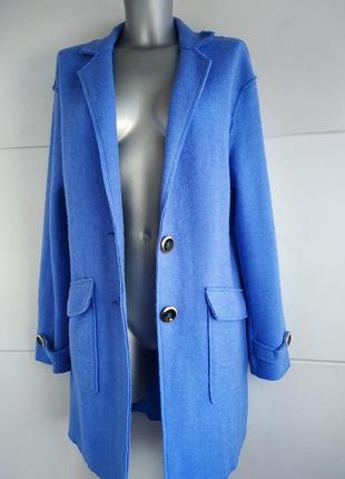 Стильный кардиган, лёгкое пальто tu голубого цвета5 фото