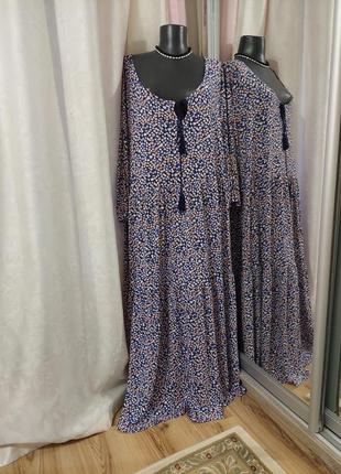 Ярусное платье 👗 большого размера