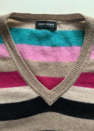 ✅шерстяной джемпер свитер с кашемиром gerry weber p.l/xl3 фото