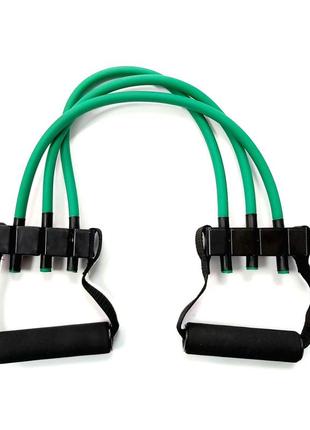 Еспандер плечовий / тренажер для плечей та грудей навантаження 6,8 кг black/green2 фото