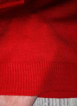 Красный тонкий новогодний свитер primark #22314 фото