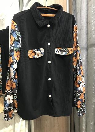 Рубашка вельвет.