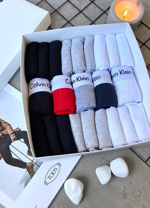 Premium box ck white (5 шт. трусів + 18 пар шкарпеток)