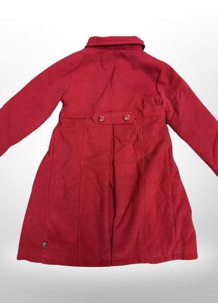 Демисезонное пальто для девочки quadrifoglio 116-152 см красное2 фото