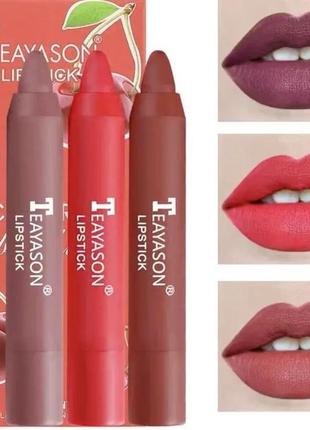 Губная помада-карандаш teayason lipstick матовая в разных цветах / не пересушивает губы