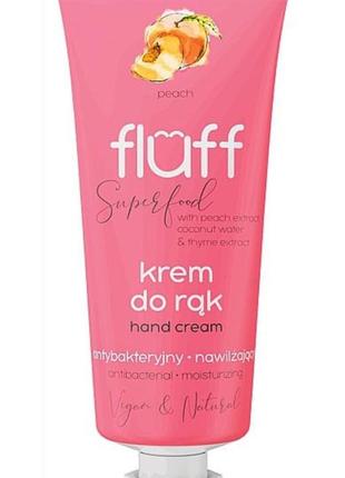 Крем для рук "персик" fluff superfood hand cream