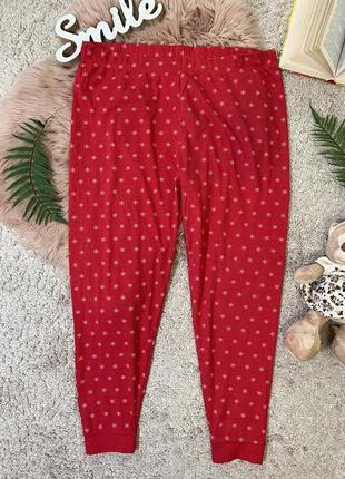 Домашний пижамный комплект в новогодний принт No1005 фото