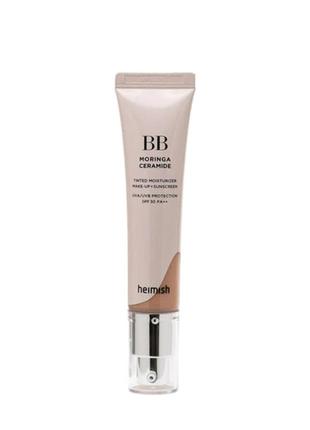 Зволожувальний bb крем heimish moringa ceramide bb cream spf30/pa++ 19 fair beige1 фото