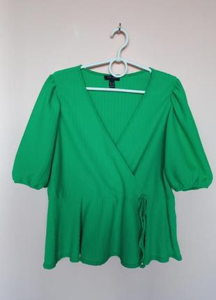 Пудрова легенька блузка, блуза пудра з об"ємними рукавчиками 52-54 р.6 фото