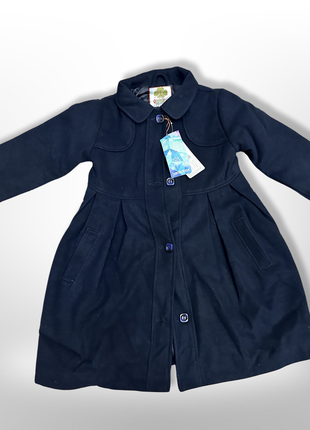 Демисезонное пальто для девочки quadrifoglio  134, 140, 152 см синее