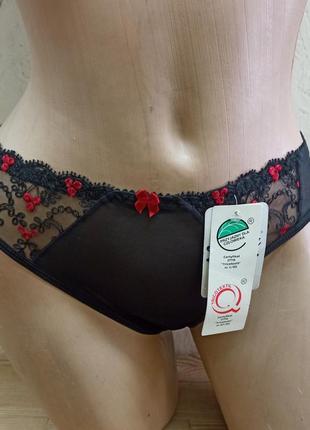 Ava комплект женского нижнего белья на пушапе черный с красным польша размер 70b3 фото