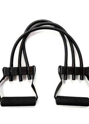 Эспандер плечевой / тренажер для плеч и груди, нагрузка 9,1 кг black