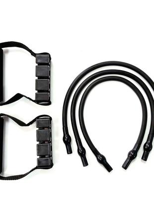 Эспандер плечевой / тренажер для плеч и груди, нагрузка 9,1 кг black