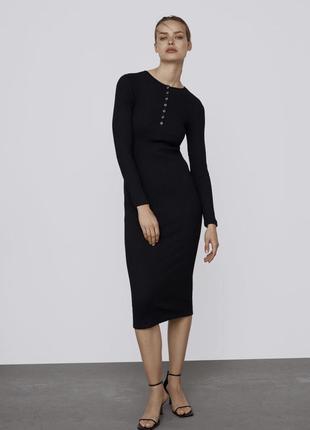 Сукня zara в рубчик