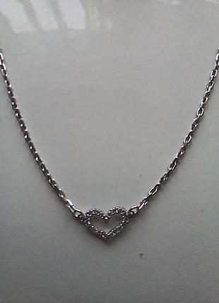 Колье серебряное 925 пробы кровохлебное.