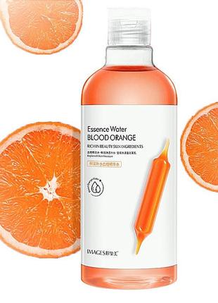 Тонер для лица с экстрактом красного апельсина images blood orange essence water, 500 мл1 фото