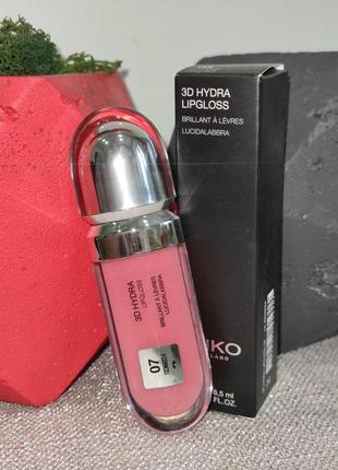 Блиск для губ kiko milano 3d hydra lipgloss (07 rosa magnolia). блиск кіко 07