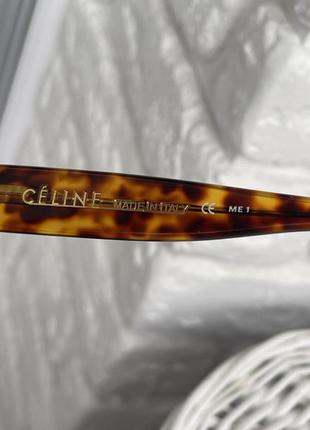 Celine очки широкая оправа леопард , синий . оригинал6 фото