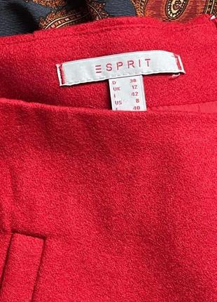 Esprit красная мини шерстяная юбка3 фото