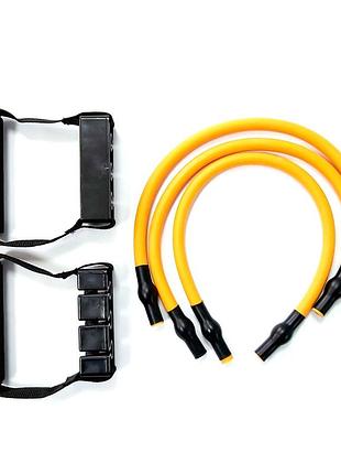 Эспандер плечевой / тренажер для плеч и груди, нагрузка 18,1 кг black/yellow