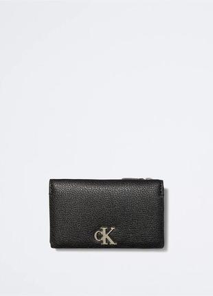 Новый кошелек calvin klein (ck minimal monogram black wallet) с америки