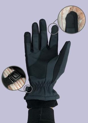 Рукавицы мужские the north face the north face gloves grey2 фото