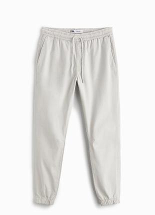 Zara slim fit jogging trousers1 фото