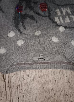Новогодний свитер, олень, серый2 фото