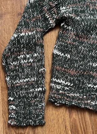 Винтажный вязаный свитер over size7 фото