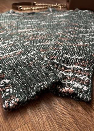Винтажный вязаный свитер over size5 фото