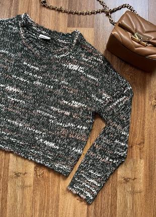 Винтажный вязаный свитер over size6 фото