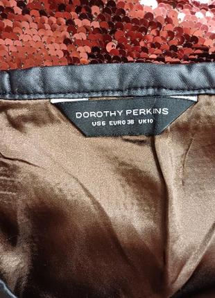 Фирменная dorothy perkins нарядная юбка миди карандаш в мелких паетках,  размер м-л9 фото