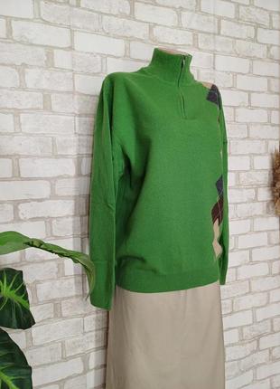 Новый мега теплый свитер/кофта со 100% шерсти в зеленом цвете, размер л-2хл3 фото