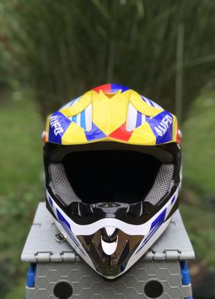 Мото шлем + очки эндуро2 фото