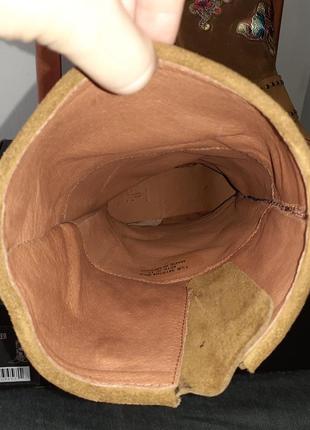 24,5, 25см. frye. жіночі високі замшеві черевики. оригінал із сша. сапоги