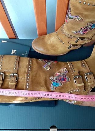 24,5, 25см. frye. жіночі високі замшеві черевики. оригінал із сша. сапоги