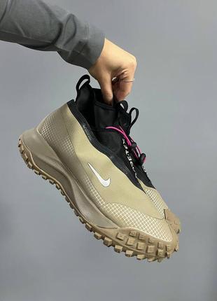 Мужские треккинговые кроссовки nike acg women fly gore-tex “khaki”7 фото