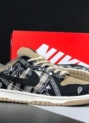 Женские кроссовки nike windows sb dunk low travis scott2 фото