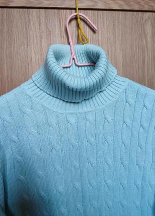 Хлопковый свитер джемпер гольф в косы ralph lauren 1967 polo jeans company ☕ наш 40-42рр5 фото