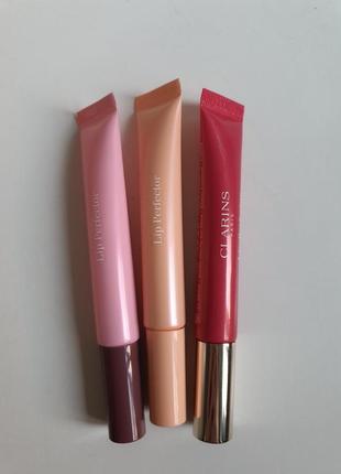 Блиск для губ зі зволожуючим ефектом clarins natural lip perfector1 фото