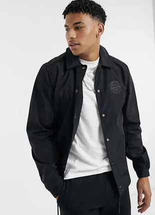 Коуч superdry skate lux coach jacket (black)3 фото