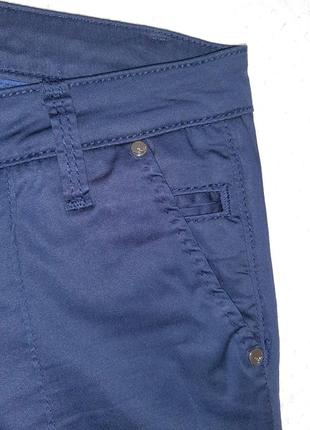 Прямые брюки, джинсы с отстроченными стрелками fracomina р. 44-46 (32) синие6 фото