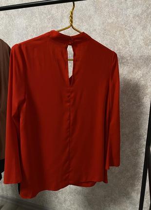 Красная женская блузка2 фото