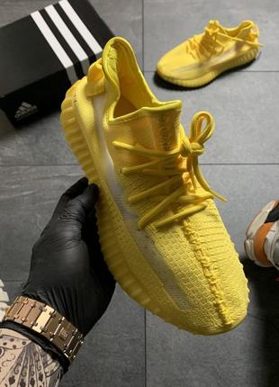 Кроссовки женские adidas yeezy boost 350, желтые (адидас изи буст, адидасы, бусты)3 фото