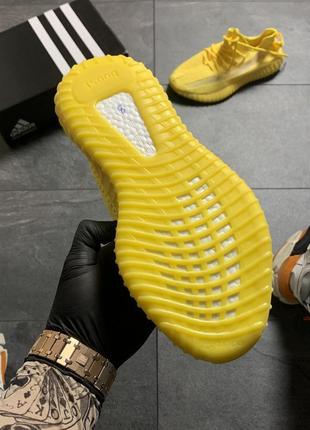 Кроссовки женские adidas yeezy boost 350, желтые (адидас изи буст, адидасы, бусты)5 фото