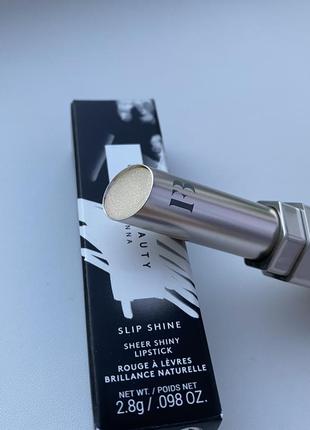 Сяюча помада fenty beauty  slip shine sheer shiny lipstick2 фото