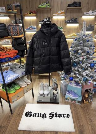 Пуховик moncler x fragment black logo