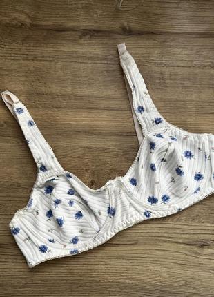 Нежный хлопковый бра в цветочный принт бюстгальтер с васильками